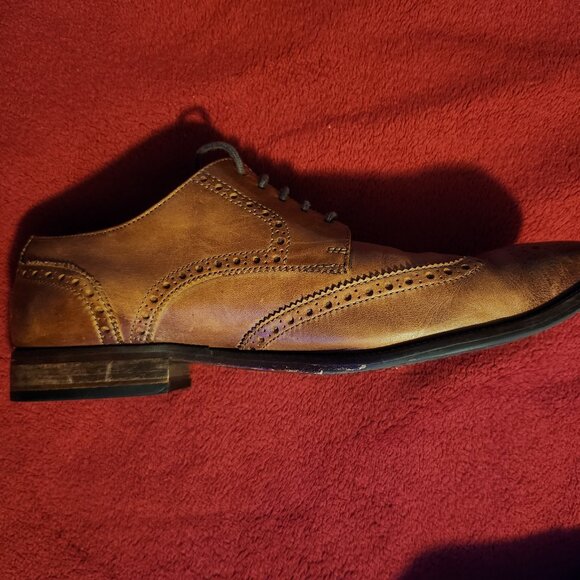 Men\'s Cole Haan Lace-up Derby Brogues, size 11, cognac